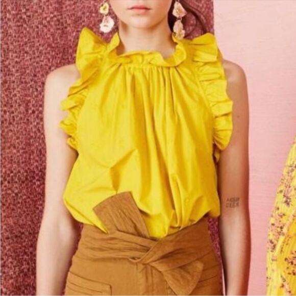 Ulla Johnson Tilda Ruffle Top - Picture 1 of 10